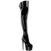 Pleaser - JUBILANT3006 Bottes cuissardes à plateforme - Noir Product image